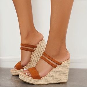 Open toe Espadrilles Wedges